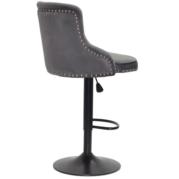 Барный стул Onder Mebli OLIMP BAR BK-BASE Серый B-1004 Бархат-1