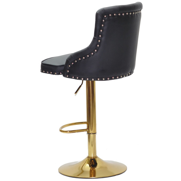 Барний стілець Onder Mebli OLIMP BAR GD-BASE Чорний Екошкіра-3