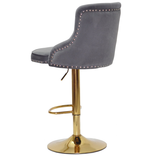 Барный стул Onder Mebli OLIMP BAR GD-BASE Серый B-1004 Бархат-3
