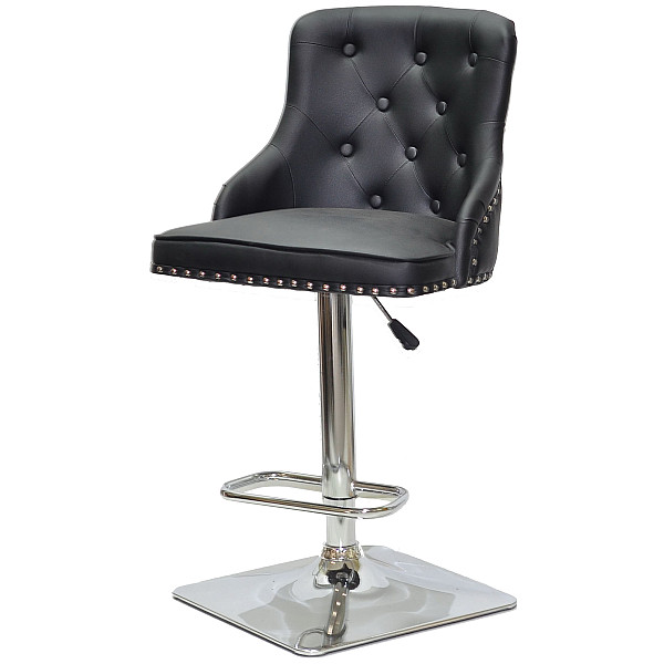 Барный стул Onder Mebli OLIMP BAR 4-CH-BASE Черный Экокожа-1
