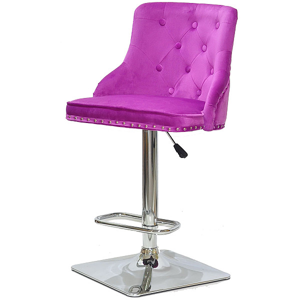 Барный стул Onder Mebli OLIMP BAR 4-CH-BASE Сирень B-1022 Бархат-1