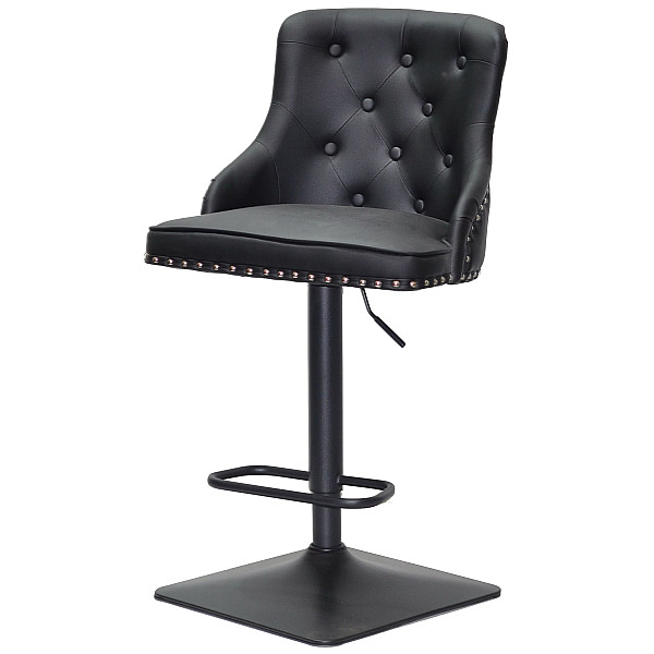 Барный стул Onder Mebli OLIMP BAR 4-BK-BASE Черный Экокожа-1