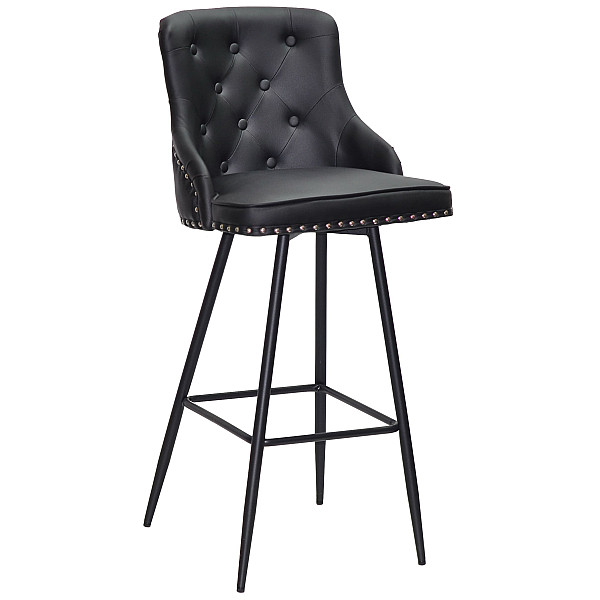 Барный стул Onder Mebli OLIMP BAR 75-ML Черный экокожа-0
