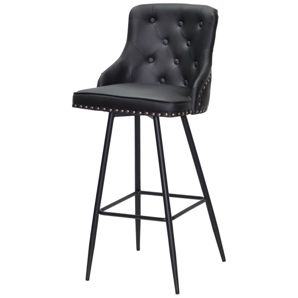 Барный стул Onder Mebli OLIMP BAR 75-ML Черный экокожа-1