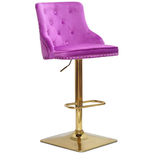 Барный стул Onder Mebli OLIMP BAR 4-GD-BASE Сирень B-1022 Бархат-0