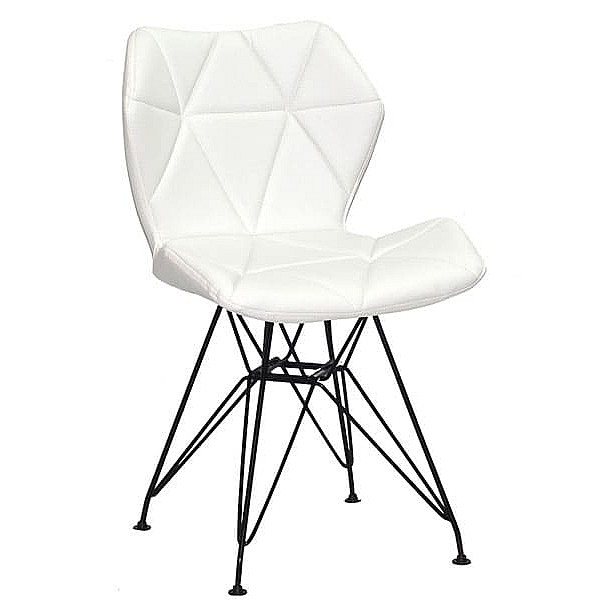 Стул Onder Mebli Greg BK-ML Белый Экокожа-0