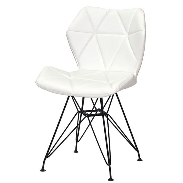 Стул Onder Mebli Greg BK-ML Белый Экокожа-1