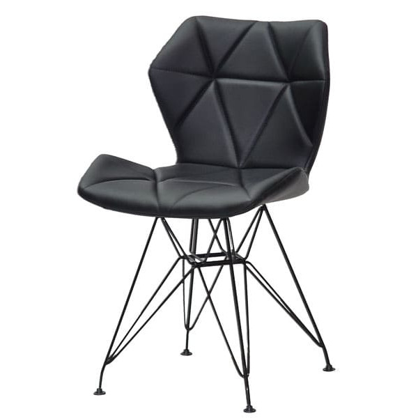 Стул Onder Mebli Greg BK-ML Черный Экокожа-1