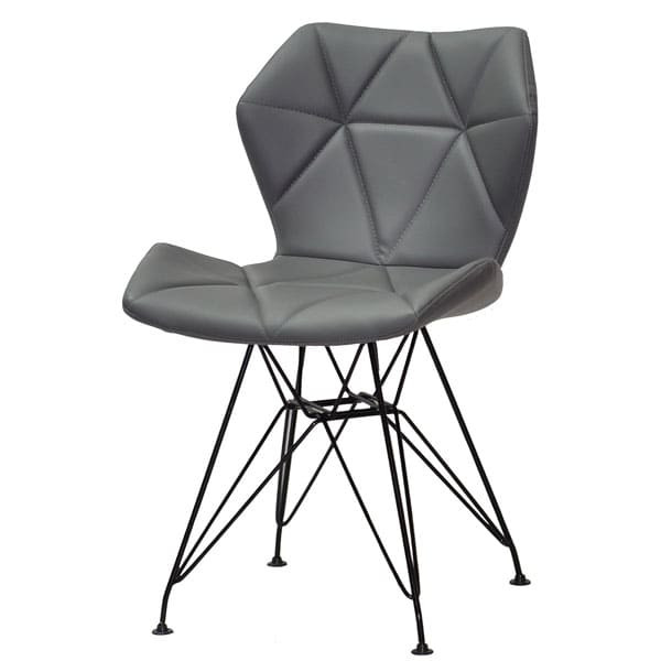 Стул Onder Mebli Greg BK-ML Серый 1001 Экокожа-1