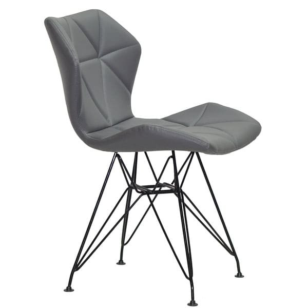 Стул Onder Mebli Greg BK-ML Серый 1001 Экокожа-3