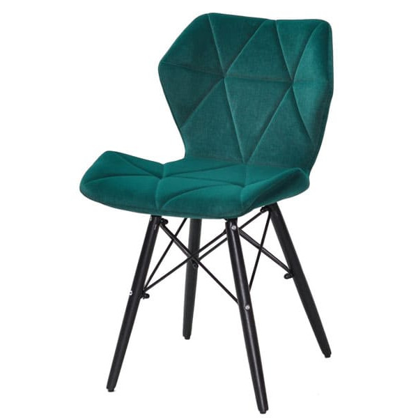 Стул Onder Mebli Greg BK Зеленый B-1003 Бархат-1