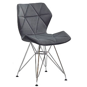 Стілець Onder Mebli Greg CH-ML Сірий B-1004 Оксамит