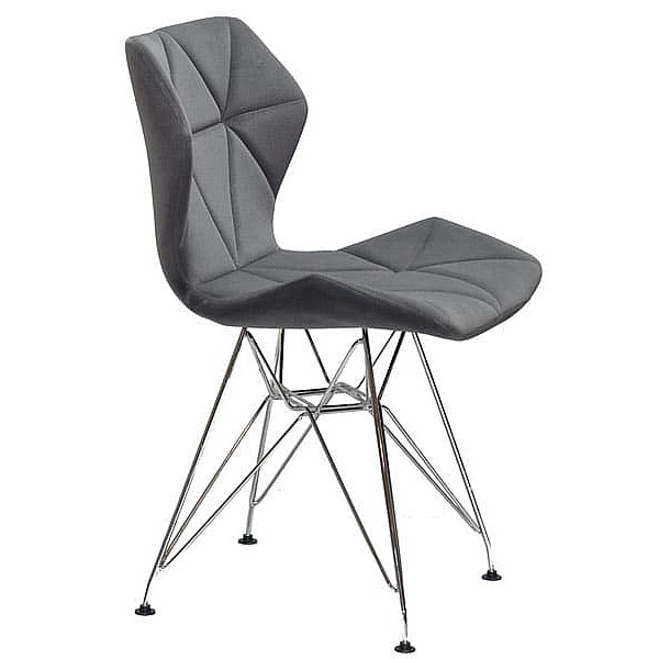 Стілець Onder Mebli Greg CH-ML Сірий B-1004 Оксамит-2