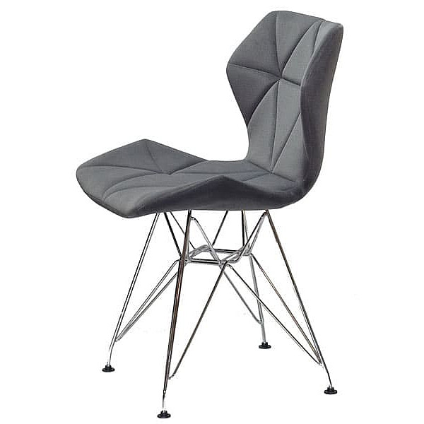 Стілець Onder Mebli Greg CH-ML Сірий B-1004 Оксамит-3