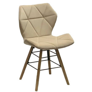 Стілець Onder Mebli Greg Q Бежевий B-1005 Оксамит