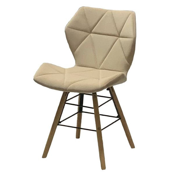 Стілець Onder Mebli Greg Q Бежевий B-1005 Оксамит-1