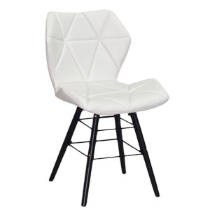 Стул Onder Mebli Greg Q-BK Белый Экокожа