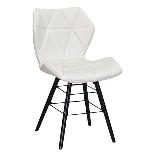Стілець Onder Mebli Greg Q-BK Білий Екошкіра-0