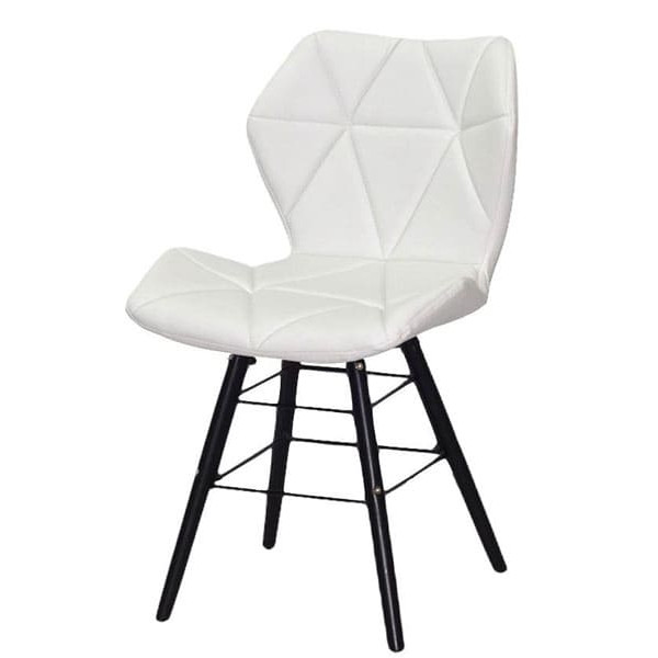 Стілець Onder Mebli Greg Q-BK Білий Екошкіра-1