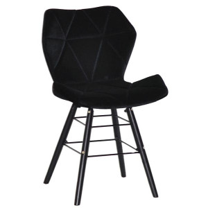 Стул Onder Mebli Greg Q-BK Черный B-1011 Бархат