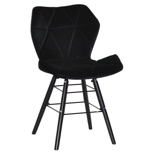 Стілець Onder Mebli Greg Q-BK Чорний B-1011 Оксамит-0