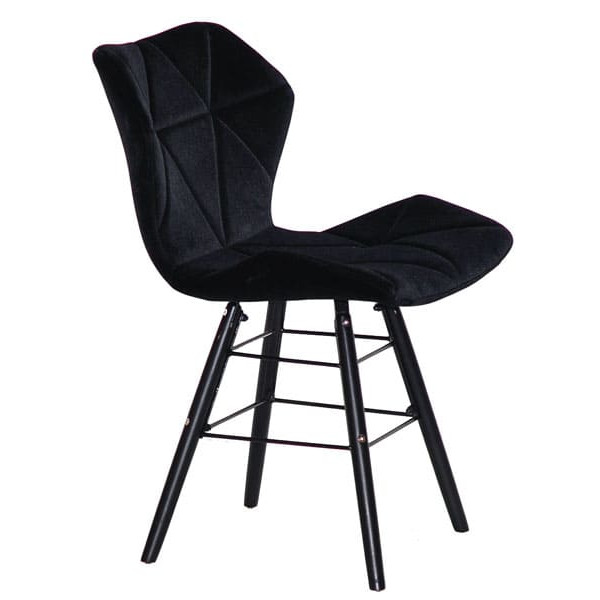 Стілець Onder Mebli Greg Q-BK Чорний B-1011 Оксамит-2