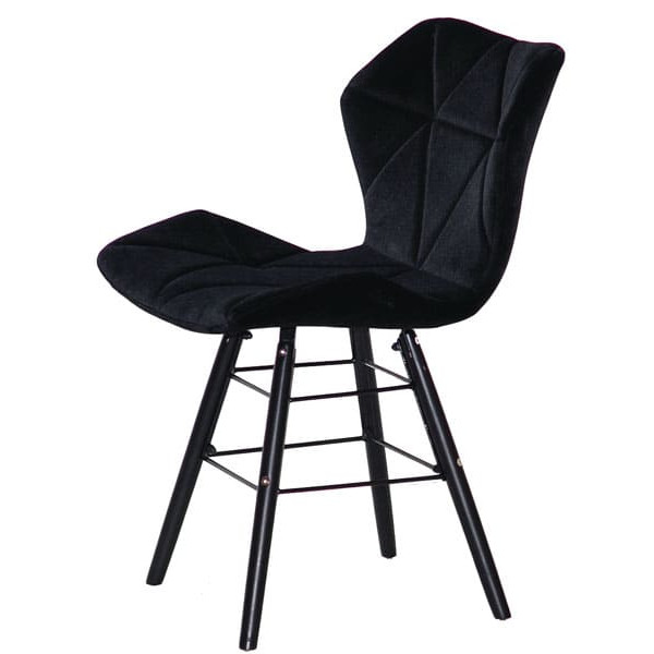 Стілець Onder Mebli Greg Q-BK Чорний B-1011 Оксамит-3