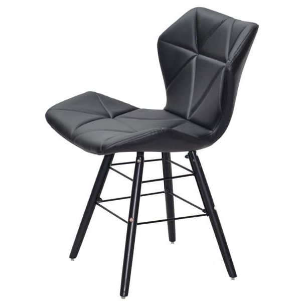 Стілець Onder Mebli Greg Q-BK Чорний Екошкіра-2