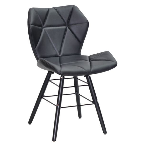 Стілець Onder Mebli Greg Q-BK Чорний Екошкіра-0