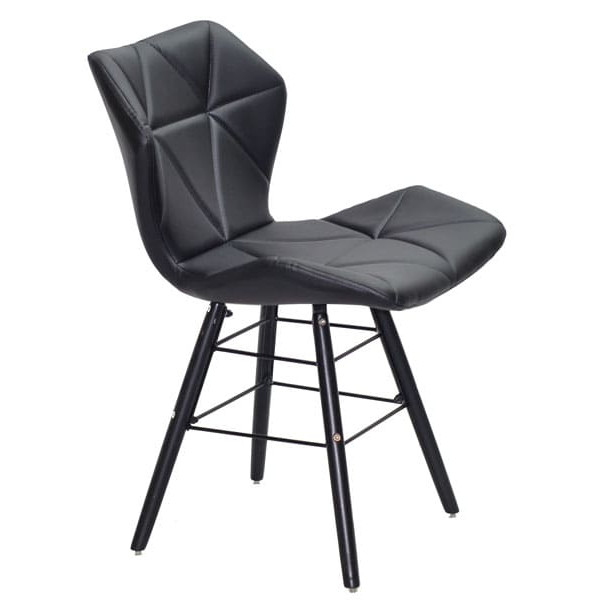 Стілець Onder Mebli Greg Q-BK Чорний Екошкіра-3
