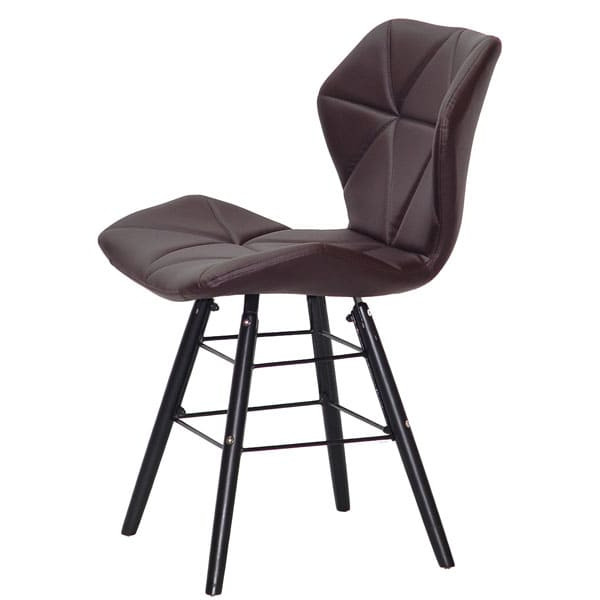 Стул Onder Mebli Greg Q-BK Коричневый 1015 Экокожа-1