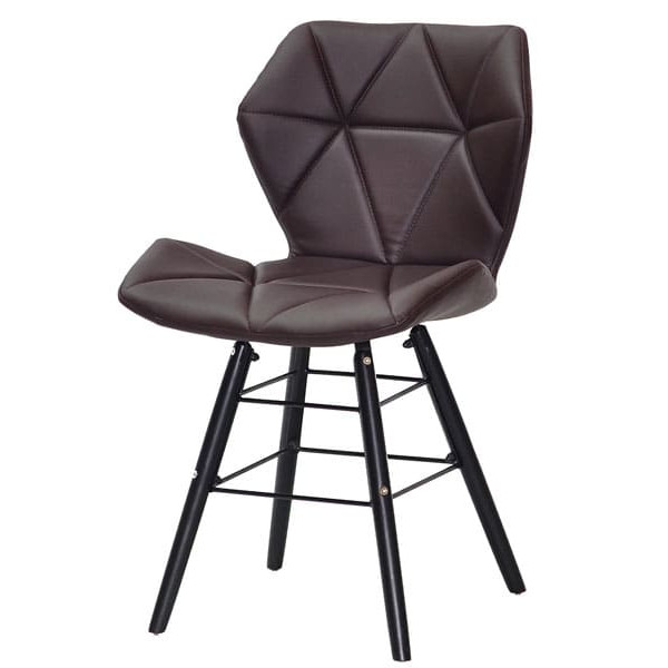 Стул Onder Mebli Greg Q-BK Коричневый 1015 Экокожа-3