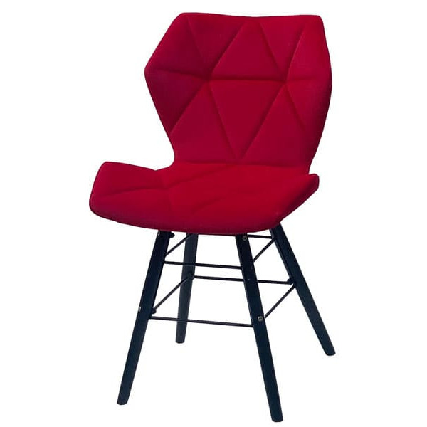 Стілець Onder Mebli Greg Q-BK Червоний B-1016 Оксамит-1