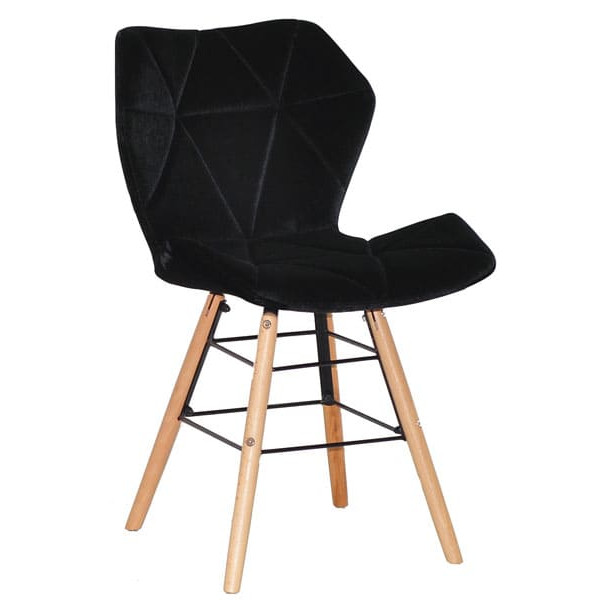 Стул Onder Mebli Greg Q Черный B-1011 Бархат-0