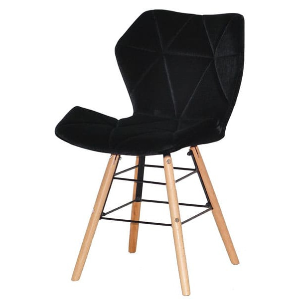 Стул Onder Mebli Greg Q Черный B-1011 Бархат-1