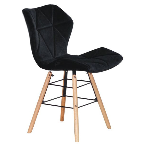 Стул Onder Mebli Greg Q Черный B-1011 Бархат-2
