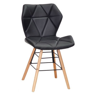 Стул Onder Mebli Greg Q Черный Экокожа