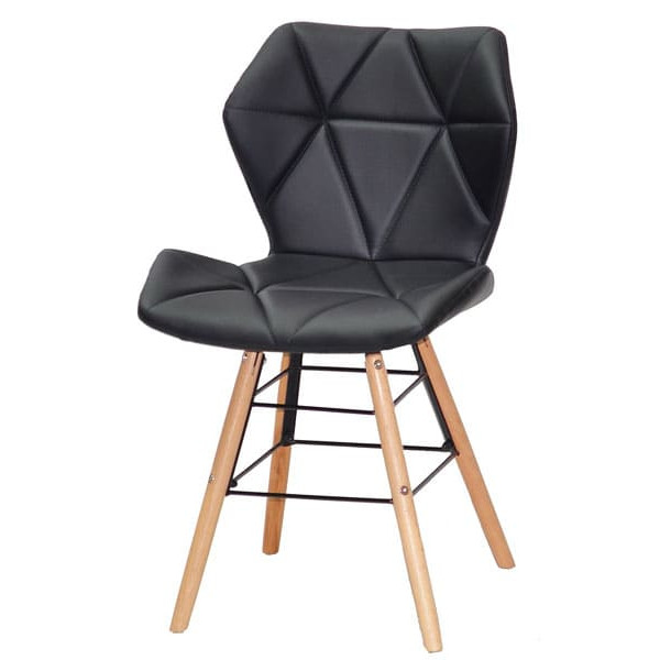 Стул Onder Mebli Greg Q Черный Экокожа-1