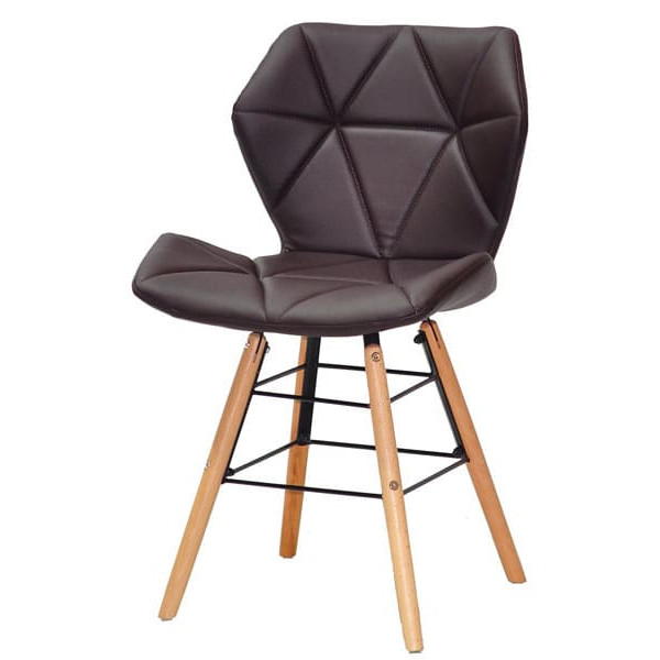 Стул Onder Mebli Greg Q Коричневый 1015 Экокожа-1