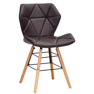 Стул Onder Mebli Greg Q Коричневый 1015 Экокожа