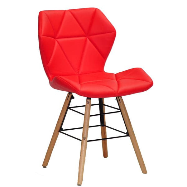 Стул Onder Mebli Greg Q Красный 1007 Экокожа-0