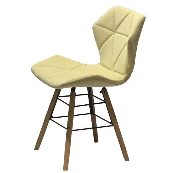 Стілець Onder Mebli Greg Q Молочний B-1020 Оксамит-2