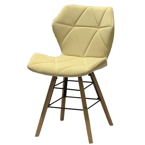 Стілець Onder Mebli Greg Q Молочний B-1020 Оксамит-1