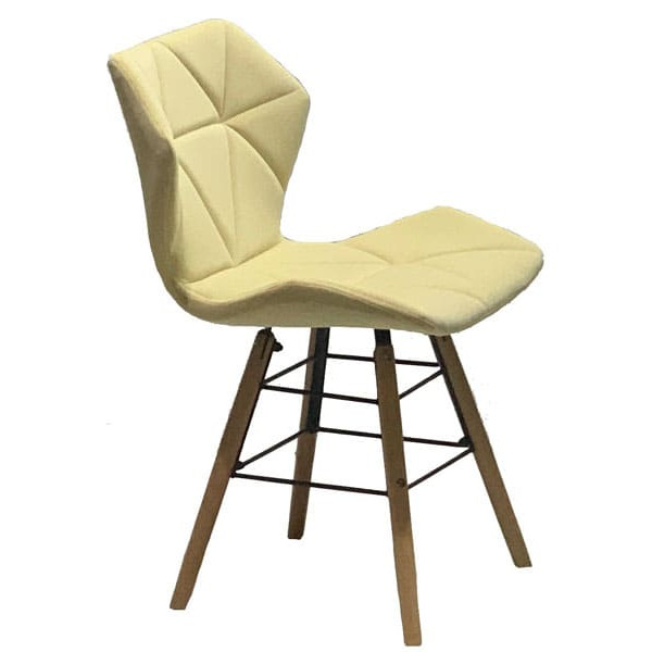 Стілець Onder Mebli Greg Q Молочний B-1020 Оксамит-3