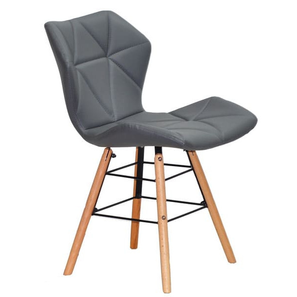 Стул Onder Mebli Greg Q Серый 1001 Экокожа-3