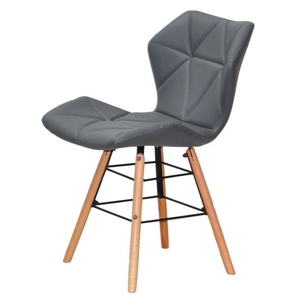 Стул Onder Mebli Greg Q Серый 1001 Экокожа-2