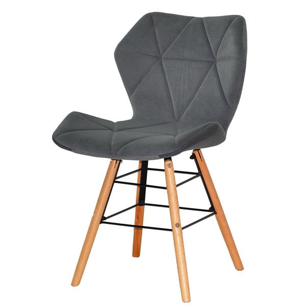 Стул Onder Mebli Greg Q Серый B-1004 Бархат-1