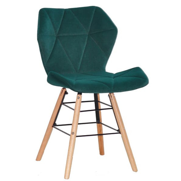 Стілець Onder Mebli Greg Q Зелений B-1003 Оксамит-0
