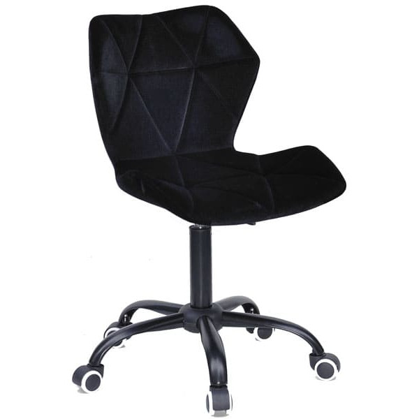 Стілець Onder Mebli Torino BK-Office Чорний B-1011 Оксамит-0