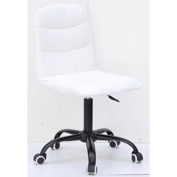 Стул Onder Mebli Split BK-Office Белый Экокожа-0